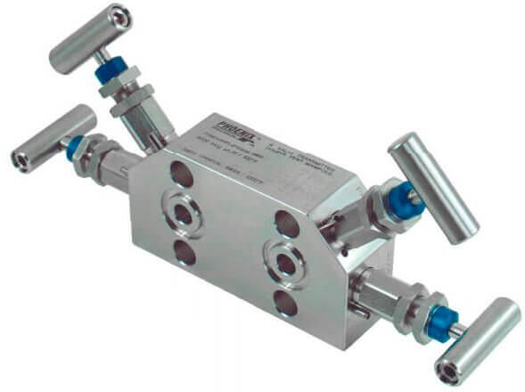Phoenix Precision P2MDV4H 4-Valve Double Vent Manifold